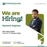 Co-operative Bank Seeks Network Engineer to Strengthen Corporate IT Infrastructure