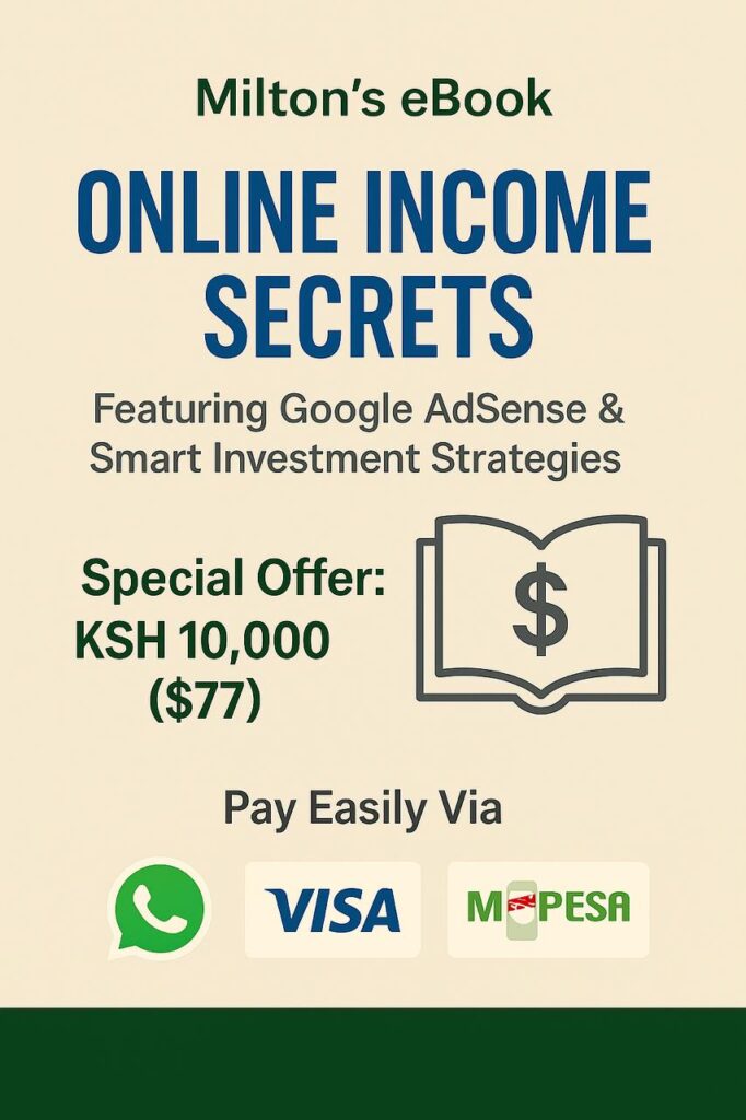 Milton Were Launches Life-Changing eBook on Online Income and Google AdSense Secrets